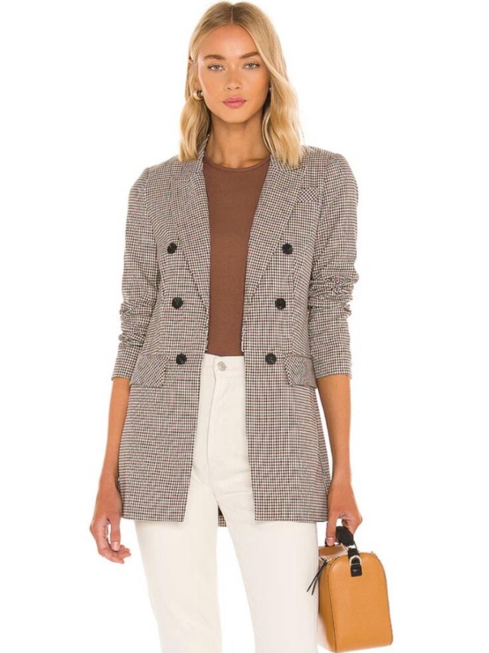 NEW 1. State Houndstooth Plaid Blazer Size 12